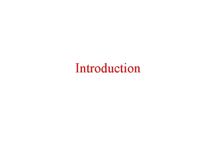 Introduction 