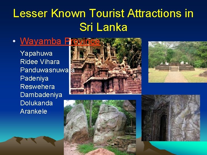 Lesser Known Tourist Attractions in Sri Lanka • Wayamba Province Yapahuwa Ridee Vihara Panduwasnuwara