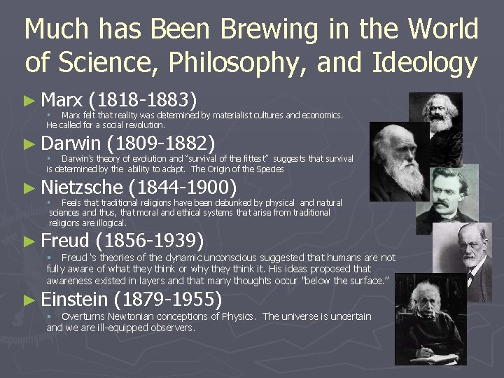 Much has Been Brewing in the World of Science, Philosophy, and Ideology ► Marx