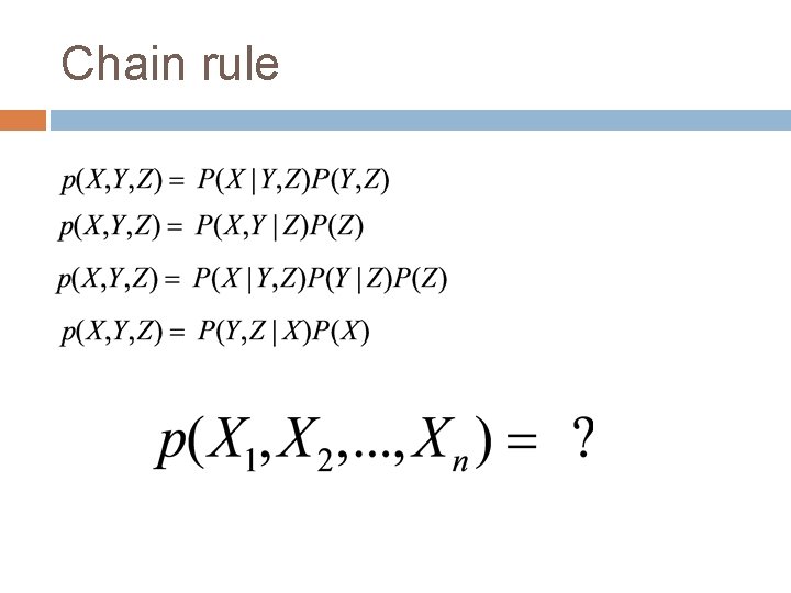 Chain rule 