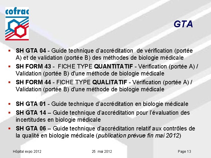 GTA § SH GTA 04 - Guide technique d’accréditation de vérification (portée A) et