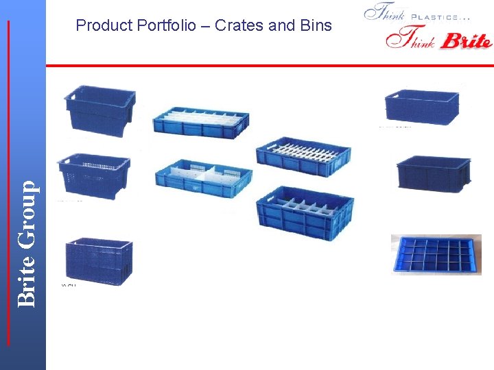 Brite Group Product Portfolio – Crates and Bins 