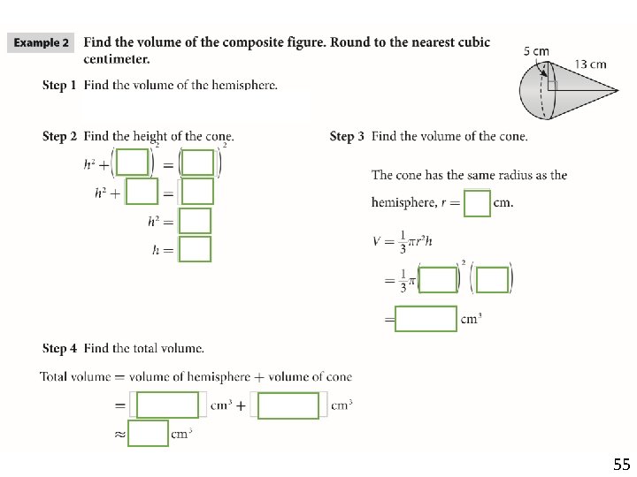 Composite Figure a cone in a cone or what not. 55 