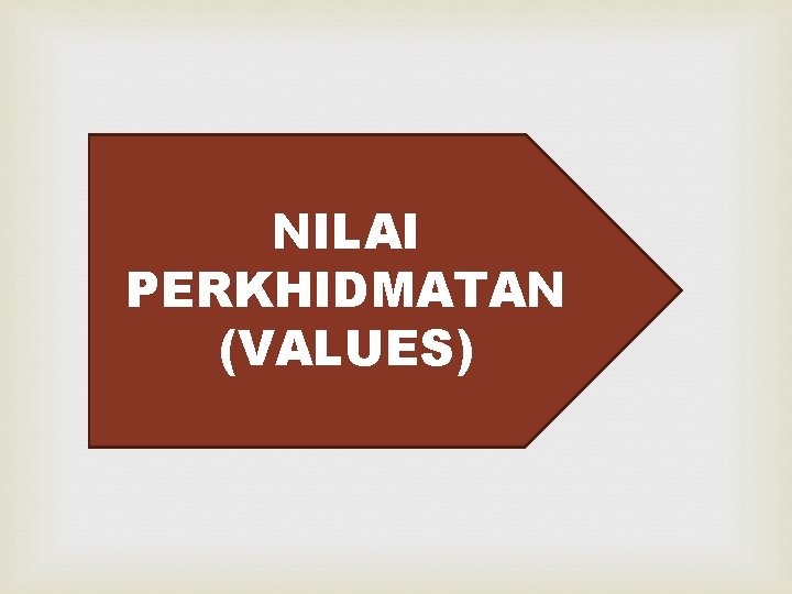 NILAI PERKHIDMATAN (VALUES) 