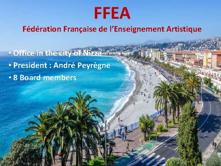 FFEA Fédération Française de l’Enseignement Artistique • Office in the city of Nizza •