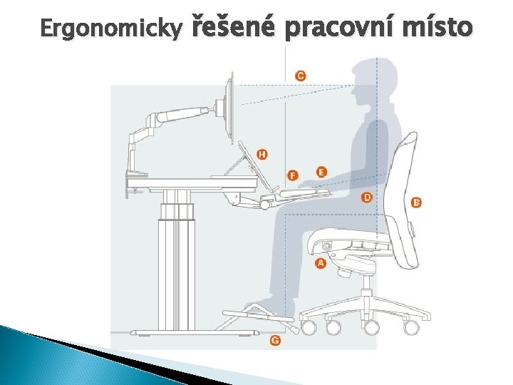 Ergonomicky řešené pracovní místo 