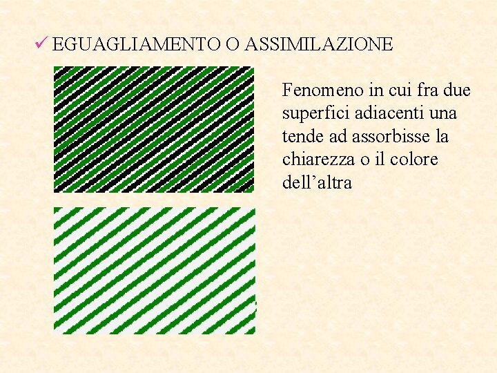 ü EGUAGLIAMENTO O ASSIMILAZIONE Fenomeno in cui fra due superfici adiacenti una tende ad