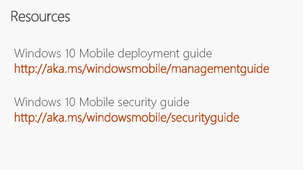 Windows 10 Mobile deployment guide Windows 10 Mobile security guide 