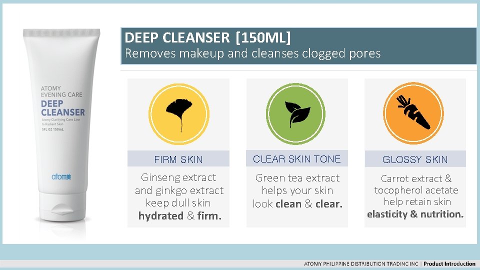 DEEP CLEANSER [150 ML] Removes makeup and cleanses clogged pores FIRM SKIN CLEAR SKIN