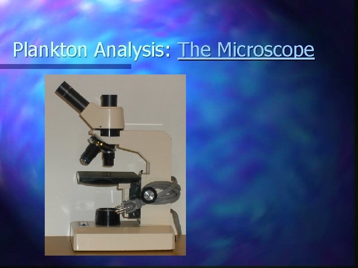 Plankton Analysis: The Microscope 