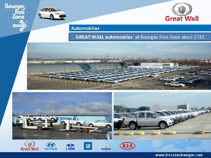 Automobiles GREAT WALL automobiles at Bourgas Free Zone since 2011 www. freezonebourgas. com 