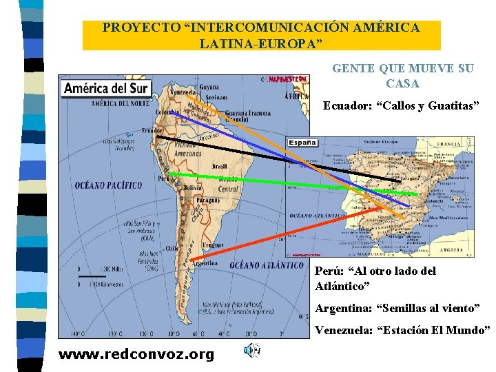 PROYECTO “INTERCOMUNICACIÓN AMÉRICA LATINA-EUROPA” GENTE QUE MUEVE SU CASA Ecuador: “Callos y Guatitas” Perú: