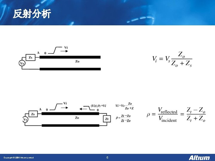 反射分析 Copyright © 2006 Altium Limited 5 