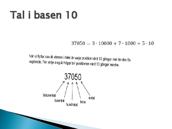 Tal i basen 10 