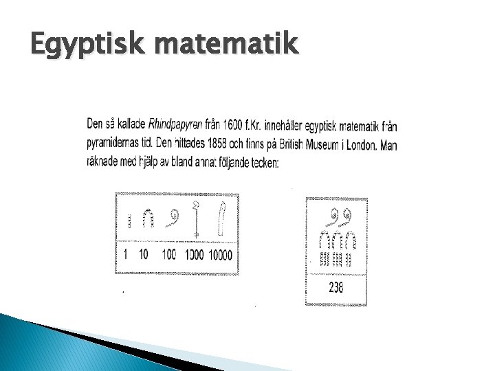 Egyptisk matematik 