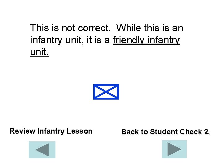 This is not correct. While this is an infantry unit, it is a friendly