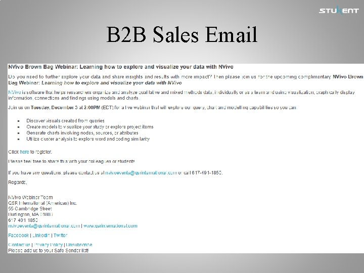 B 2 B Sales Email 