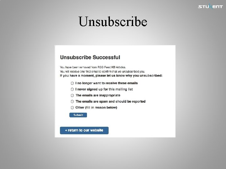 Unsubscribe 