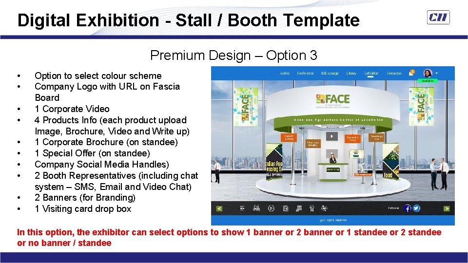 Digital Exhibition - Stall / Booth Template Premium Design – Option 3 • •