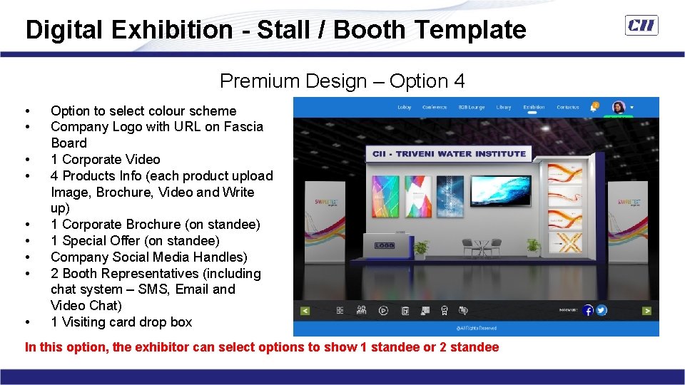 Digital Exhibition - Stall / Booth Template Premium Design – Option 4 • •