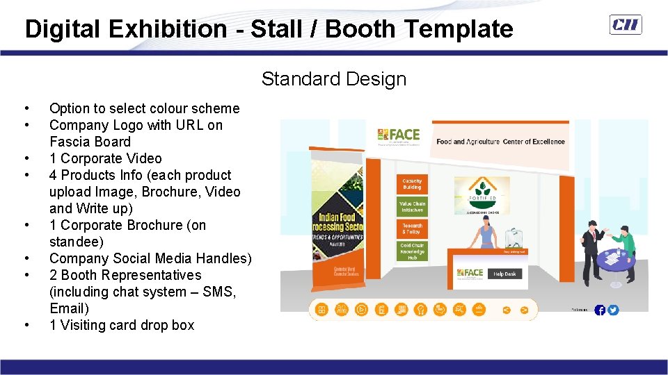 Digital Exhibition - Stall / Booth Template Standard Design • • Option to select