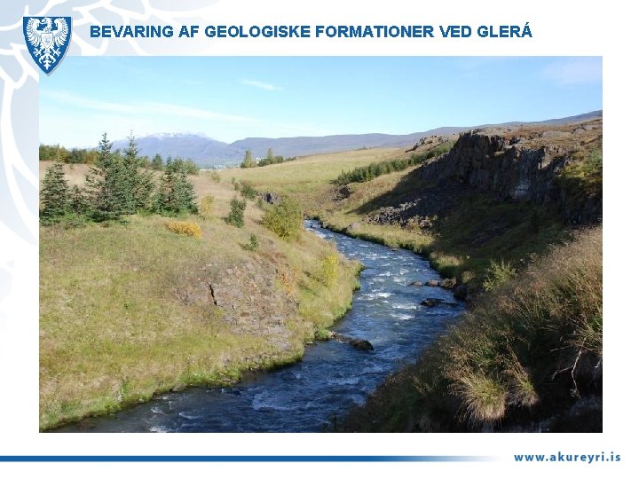 BEVARING AF GEOLOGISKE FORMATIONER VED GLERÁ 