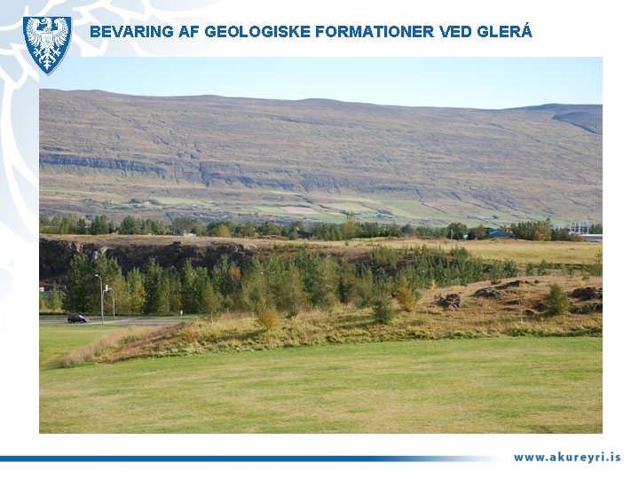 BEVARING AF GEOLOGISKE FORMATIONER VED GLERÁ 