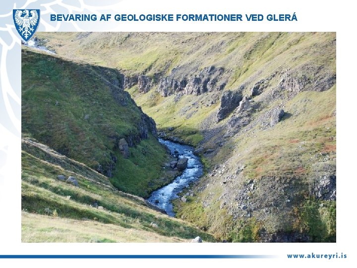BEVARING AF GEOLOGISKE FORMATIONER VED GLERÁ 