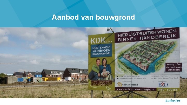 Aanbod van bouwgrond 