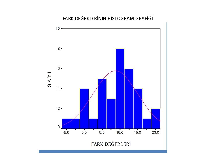 FARK DEĞERLERİNİN HİSTOGRAM GRAFİĞİ 