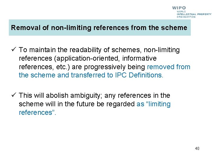 Removal of non-limiting references from the scheme ü To maintain the readability of schemes,