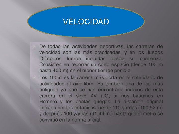 VELOCIDAD 