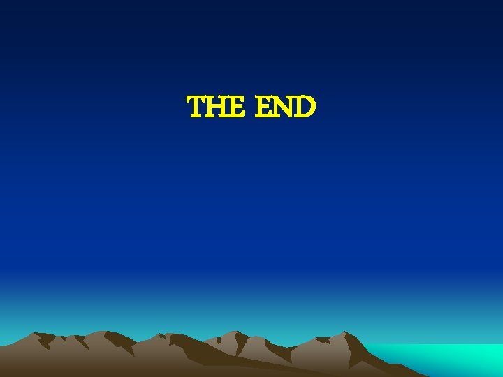 THE END 