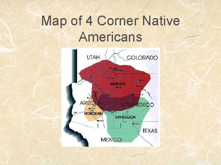Map of 4 Corner Native Americans 