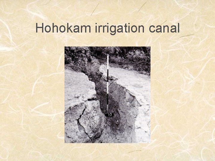 Hohokam irrigation canal 