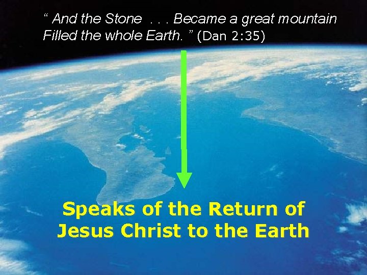 www. korbible. net “ And the Stone. . . Became a great mountain Filled