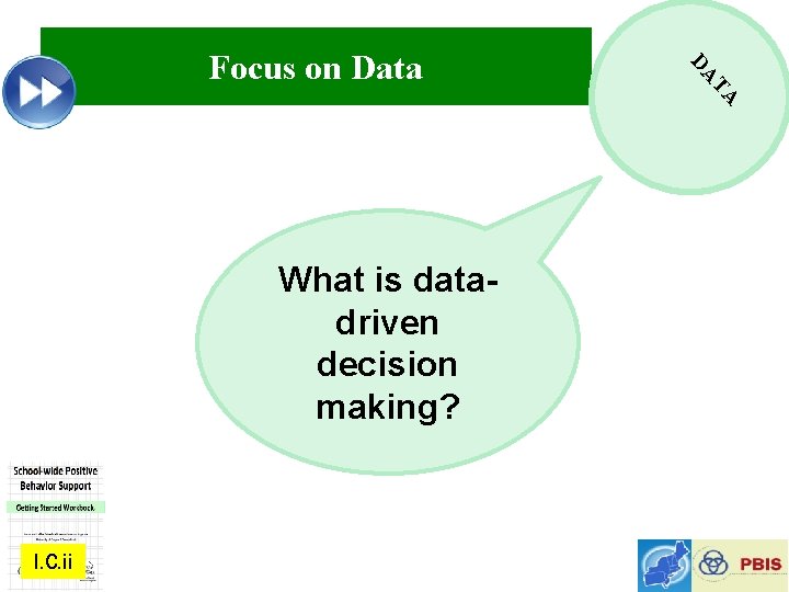 I. C. ii TA What is datadriven decision making? DA Focus on Data 