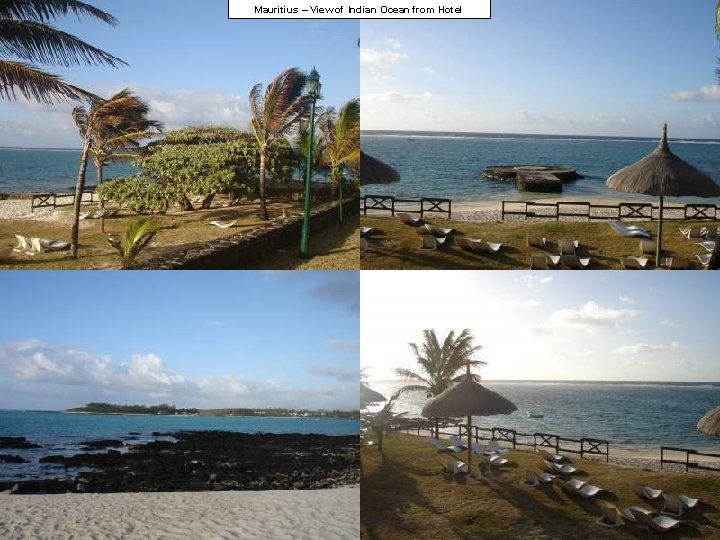 Mauritius – View of Indian Ocean from Hotel 