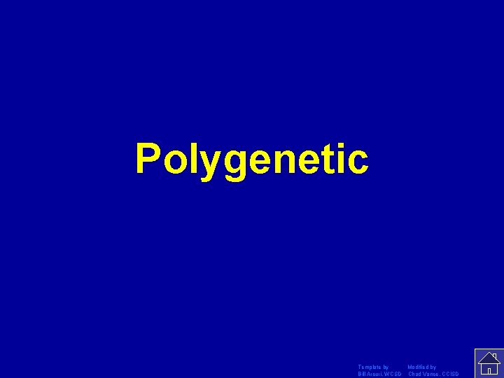 Polygenetic Template by Modified by Bill Arcuri, WCSD Chad Vance, CCISD 