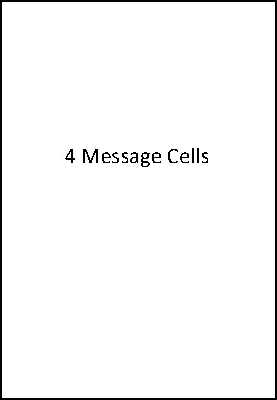 4 Message Cells 