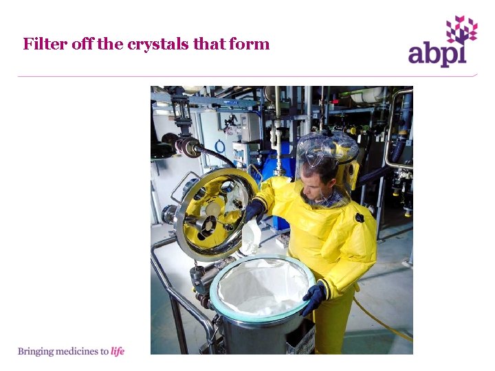 Filter off the crystals that form 