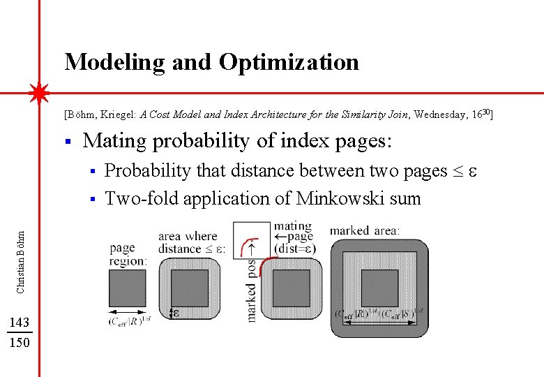 Modeling and Optimization [Böhm, Kriegel: A Cost Model and Index Architecture for the Similarity