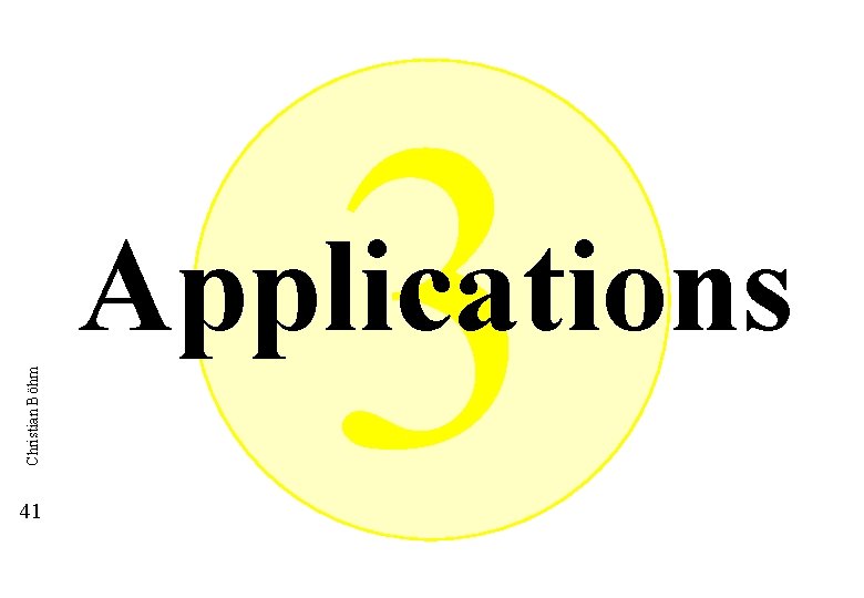 3 Christian Böhm Applications 41 150 