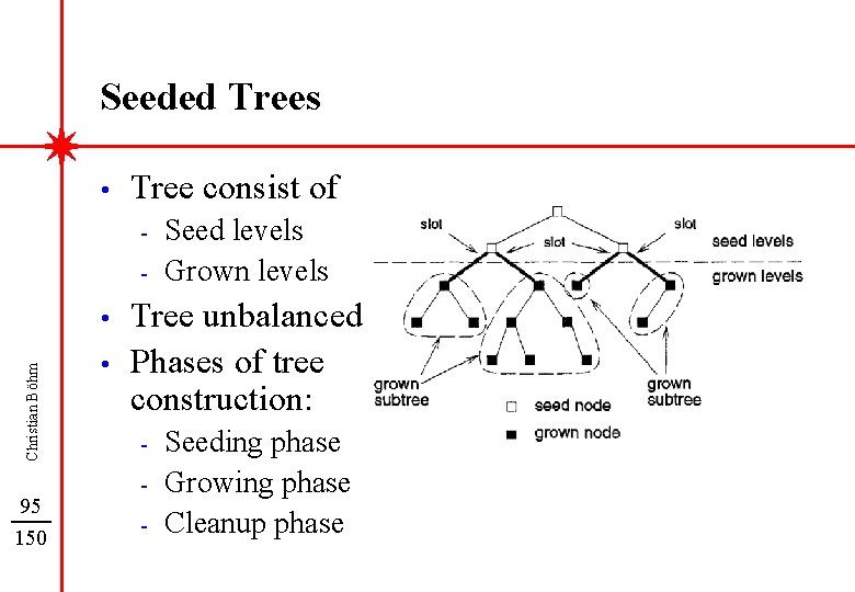 Seeded Trees • Tree consist of - Christian Böhm • 95 150 • Seed