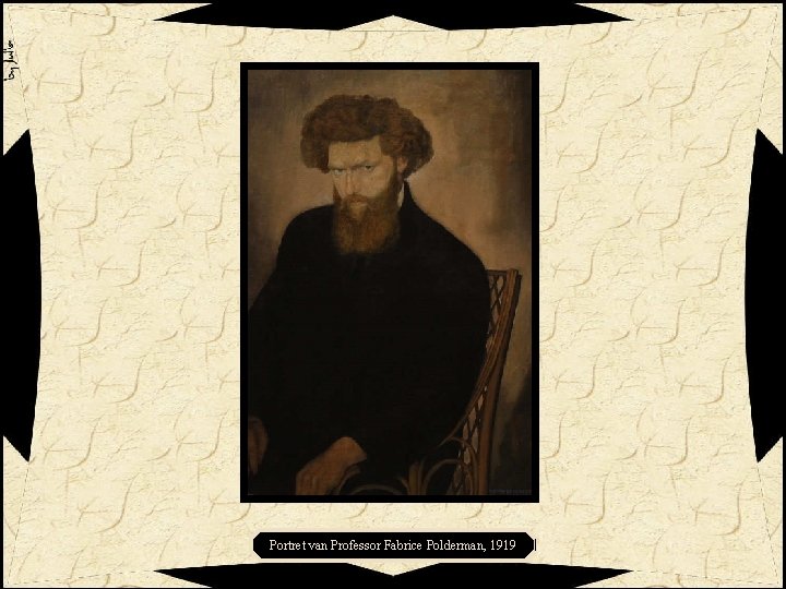 Portret van Professor Fabrice Polderman, 1919 