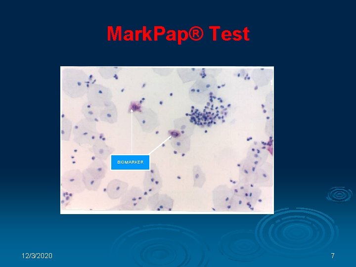 Mark. Pap® Test BIOMARKER 12/3/2020 7 