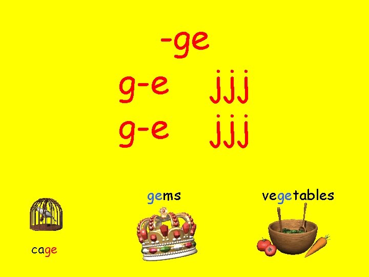 -ge g-e jjj gems cage vegetables 