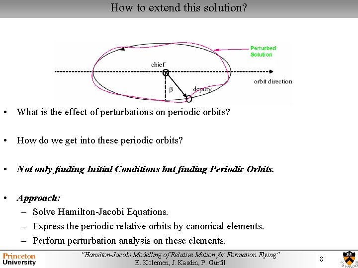 How to extend this solution? • What is the effect of perturbations on periodic