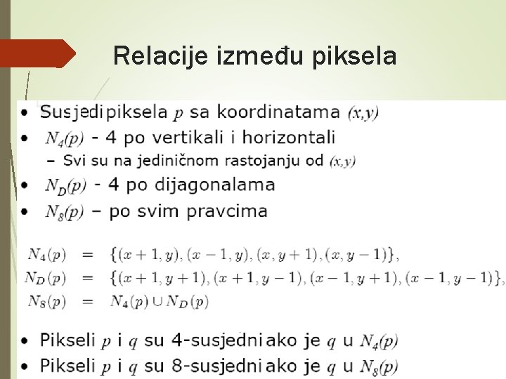 Relacije između piksela 