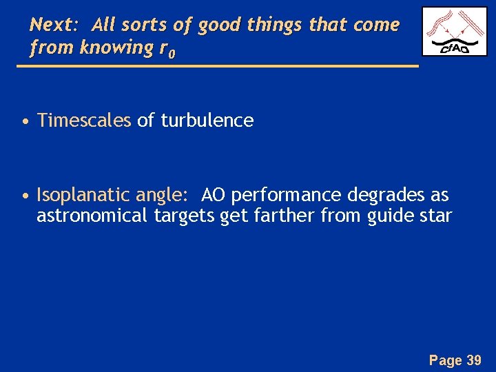 Next: All sorts of good things that come from knowing r 0 • Timescales